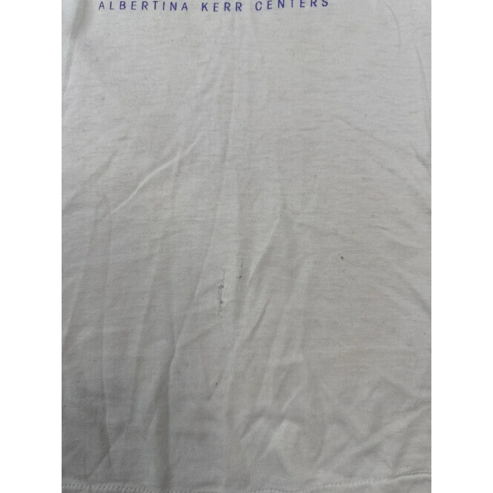 Vintage 90s Hanes Swim A Lap T Shirt Mens‎ L White USA Made Graphic Tee